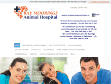 Tablet Screenshot of baymooringsanimalhospital.com
